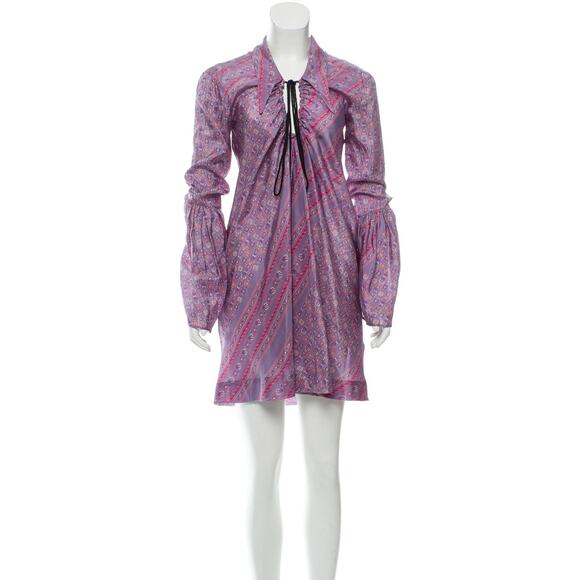 Philosophy di Lorenzo Serafini Printed Mini Dress Purple - S - Picture 1 of 3